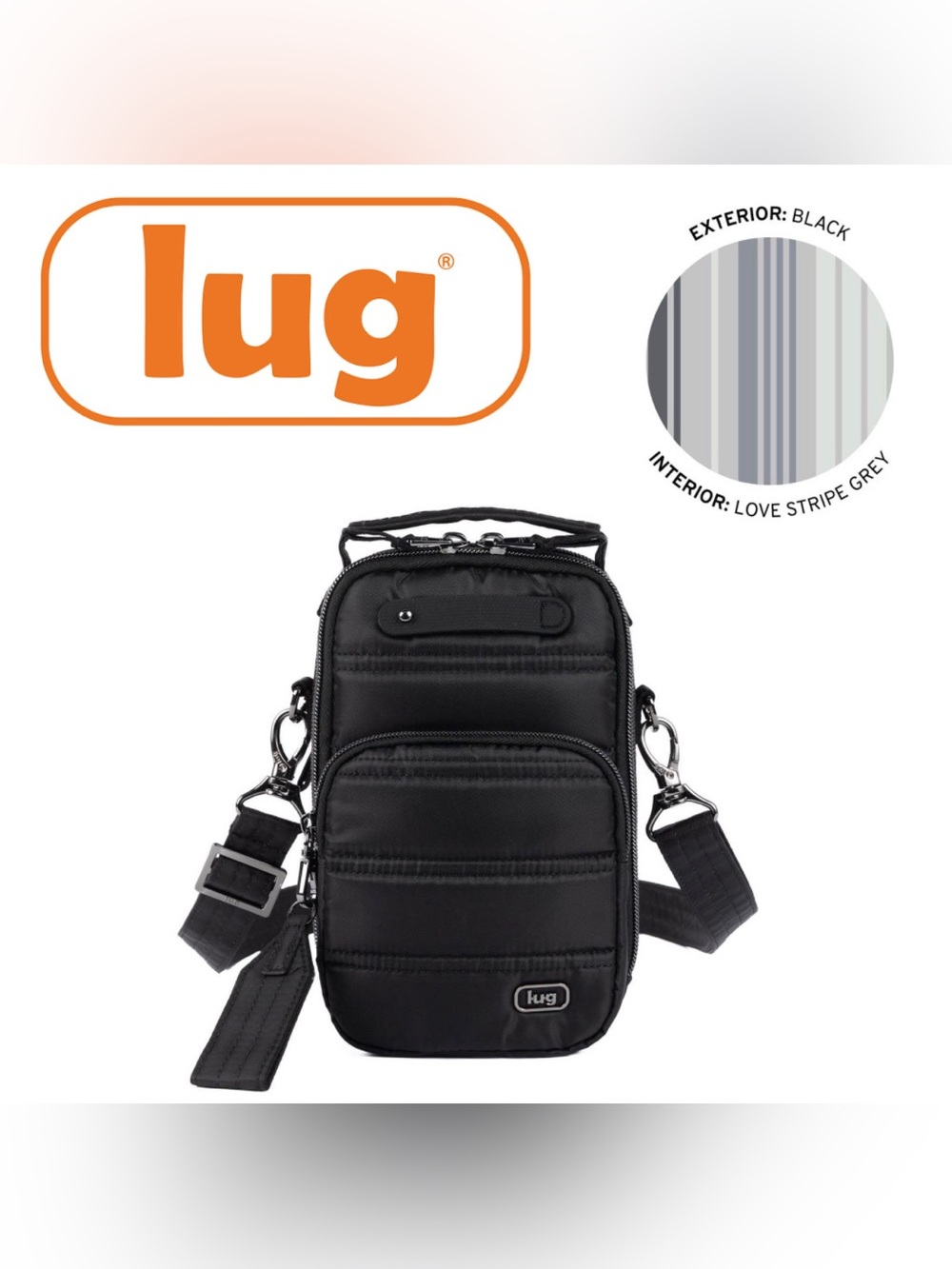 Lug Skeeter Mini Bridge Crossbody
Bag with Puller NWT Black